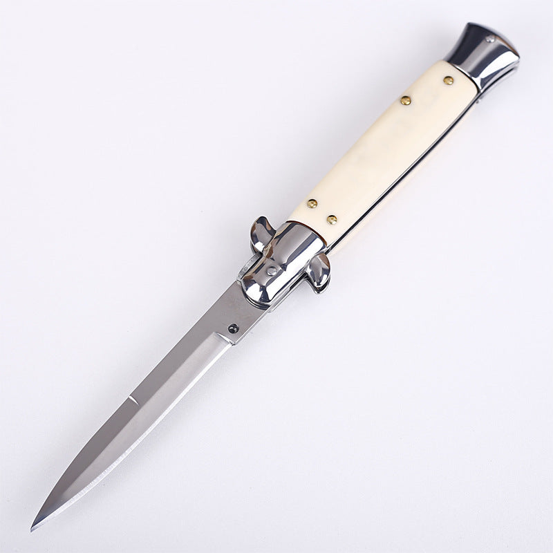 Portable Folding Outdoor Knife - Stainless Steel Blade with Multiple Handle Styles