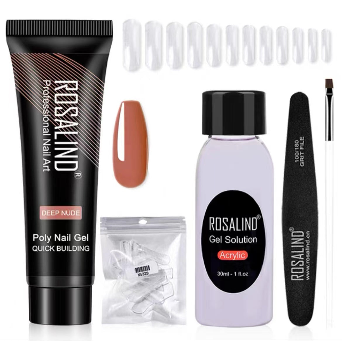 Poly Nail Gel Extension Kit for Manicure