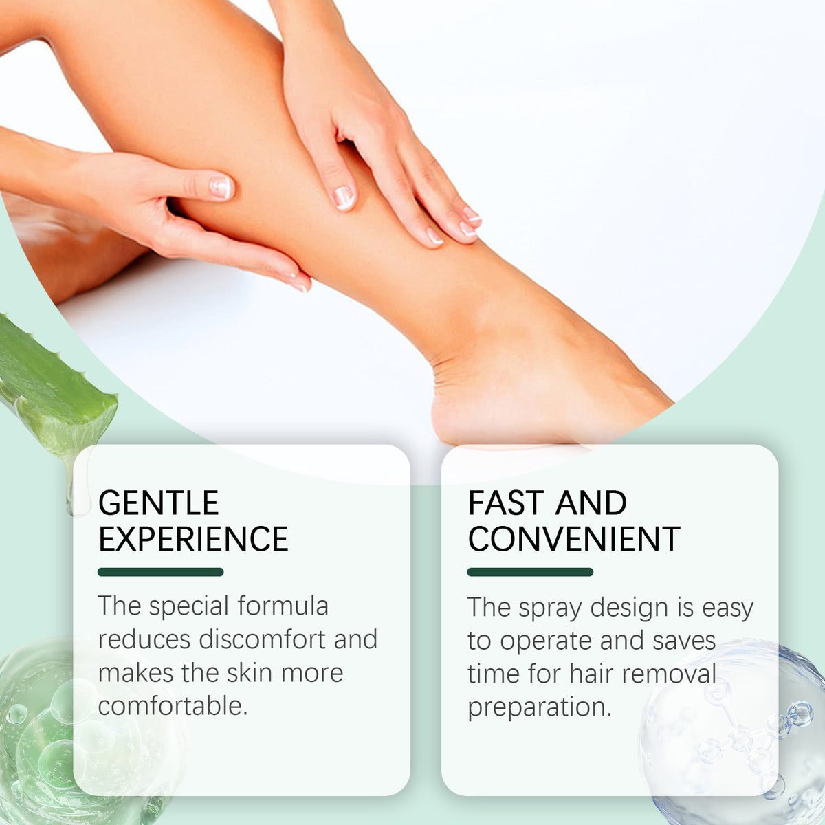 Moisturizing Hair Removal Spray - Silky, Convenient 30ml