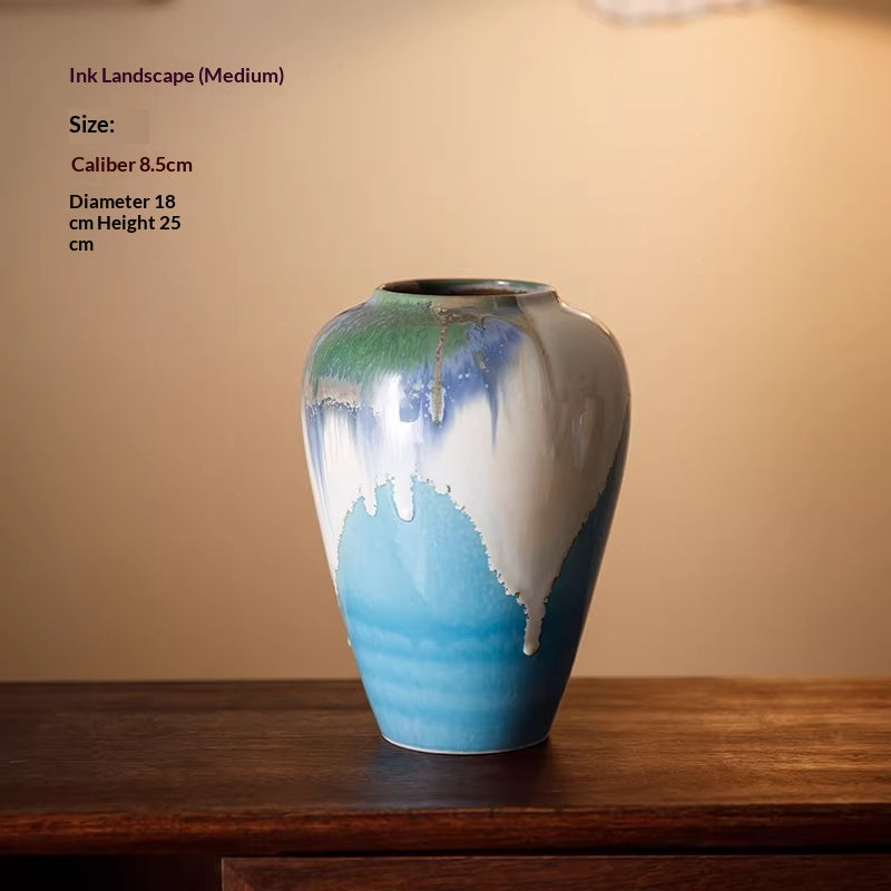 Chinese Style Ceramic Vase - Multiple Sizes & Set Options for Home Decor
