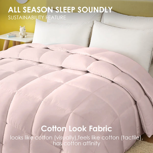 Luxury White Plump Duvet - Extra Large Checkered Quilting