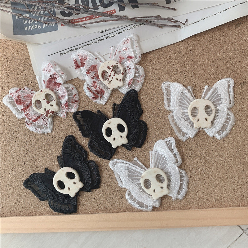 Skull Hair Clip Punk Side Clip Hair Accessory for Styling