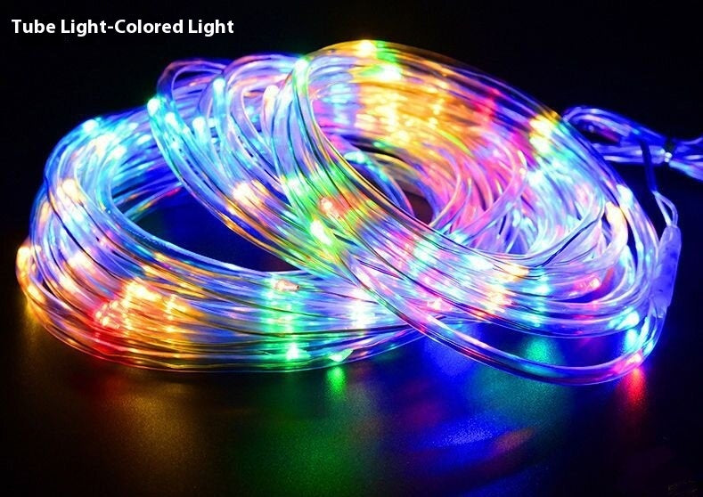 Solar Tube LED Outdoor Light Strip Waterproof Garden Decor 7M