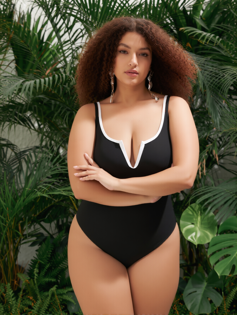 Women's Casual One-Piece Swimsuit - Multiple Sizes Available