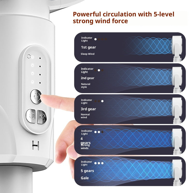 Desktop Oscillating Floor Fan with Remote Control - USB Rechargeable & Plug-in Options