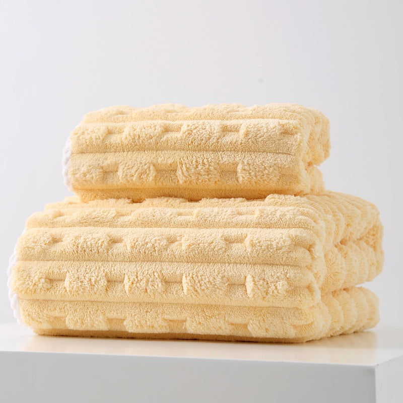 Oversized Face Towel Coral Velvet Thickened & Soft Home Textiles