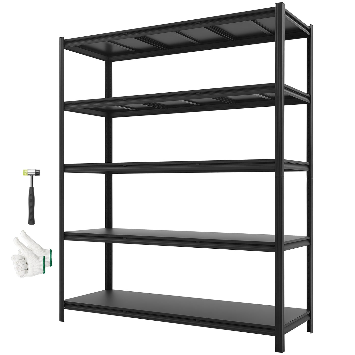 Heavy Duty Garage Storage Shelves - 5-Tier Adjustable Metal Utility Rack, 3000 Lb Capacity