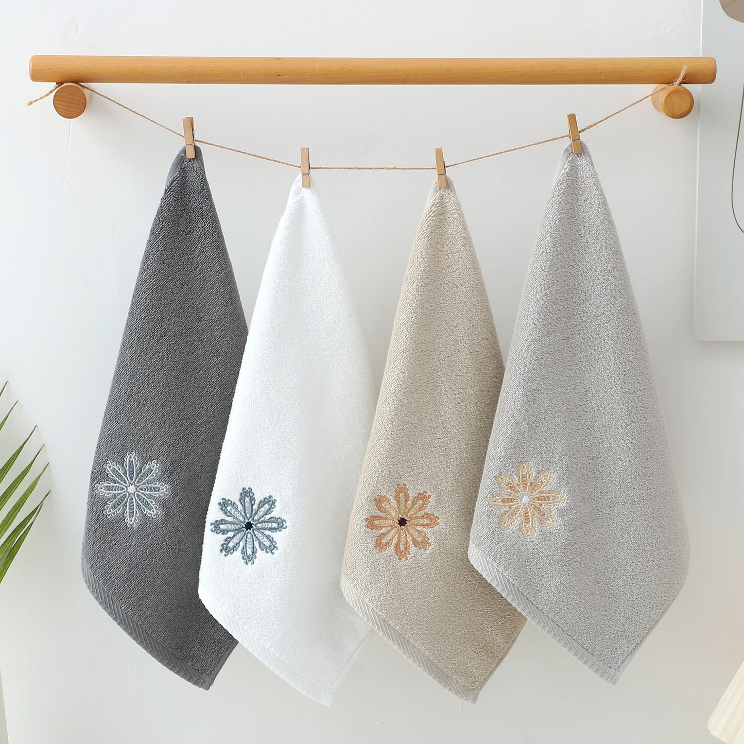 Cotton Household Towel Set - All Colors & Sizes, Soft Absorbent Cotton