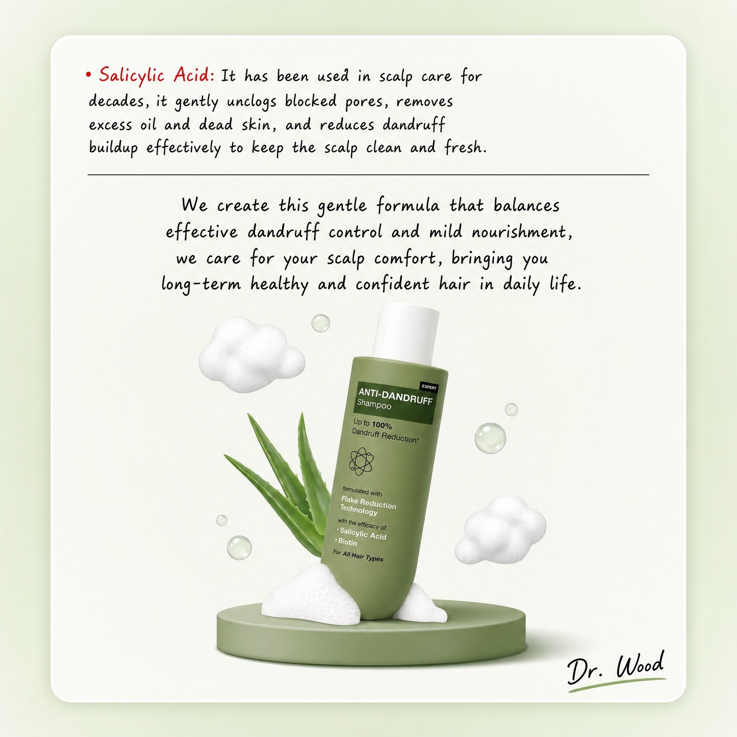 Gentle Refreshing Shampoo 300ML - Softening & Soothing Hair Care