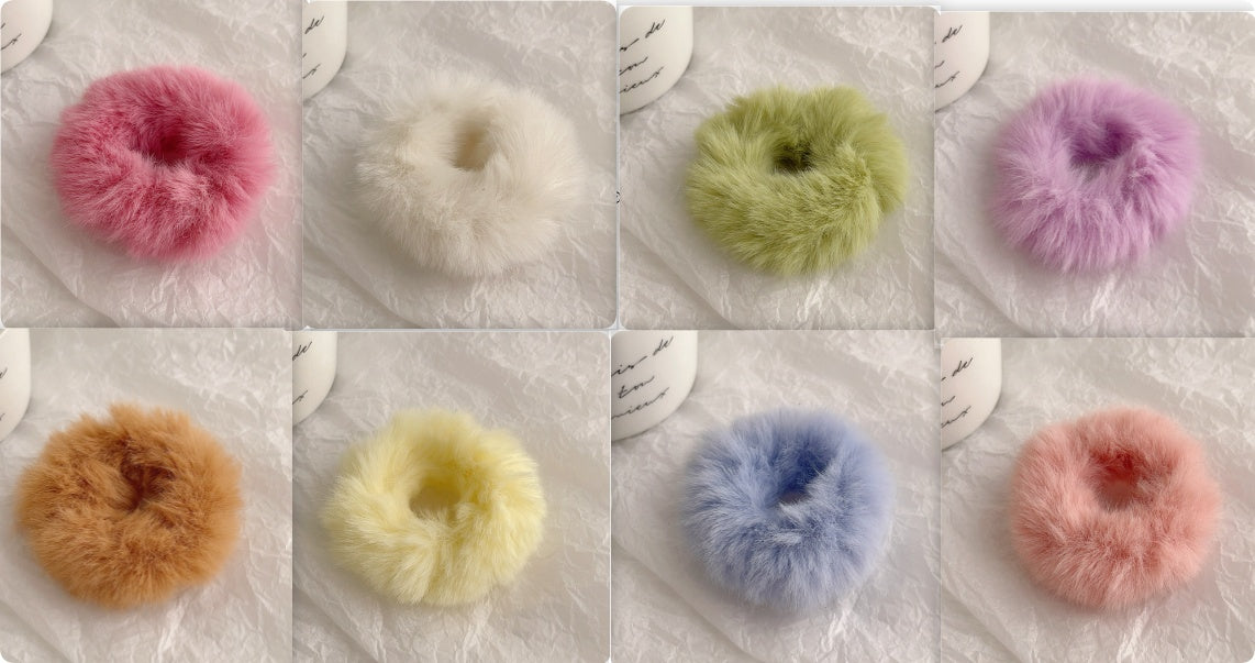 Large Plush Intestine Hair Ring - Set of Hair Accessories for Stylish Hair Styling