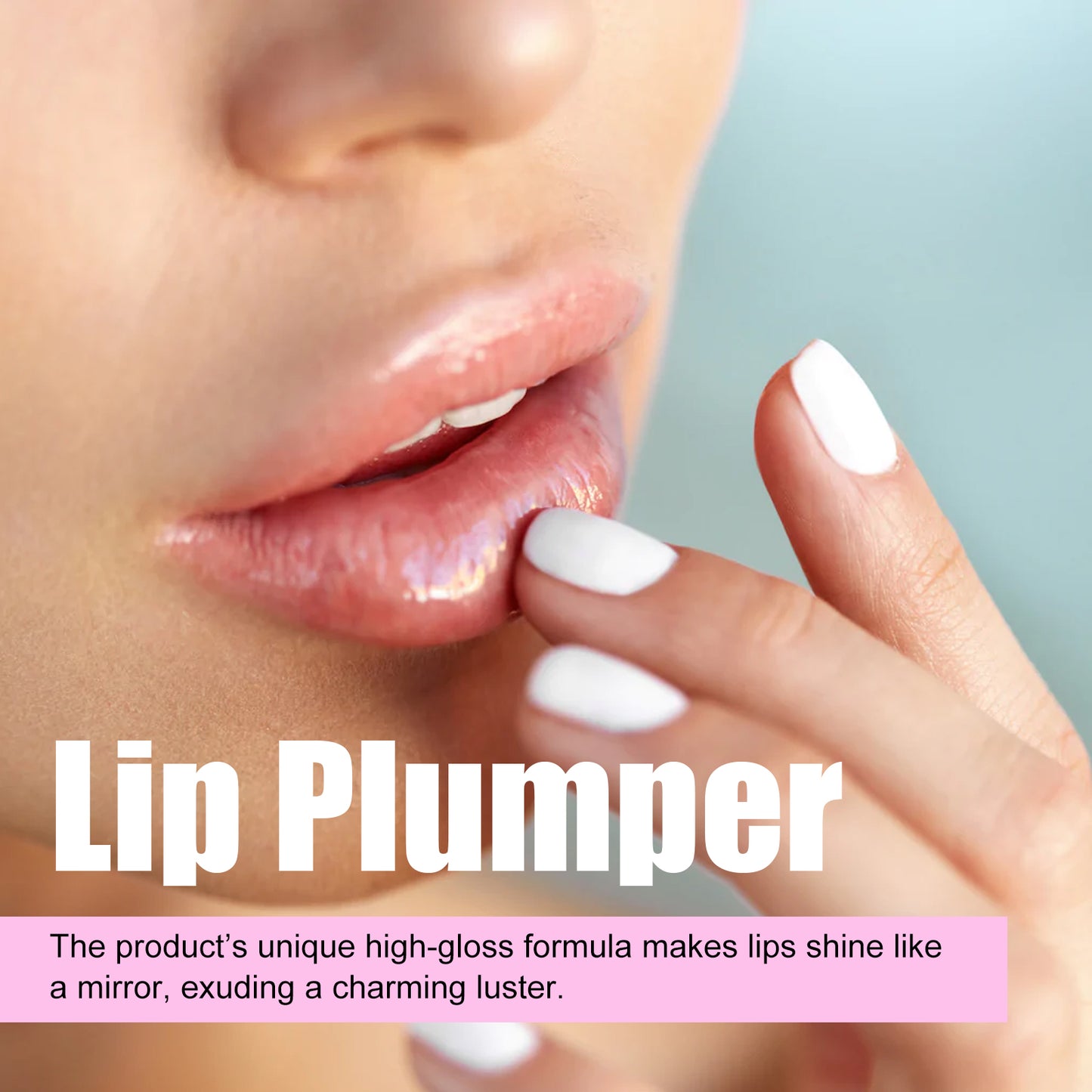 Hydrating Lip Plumper Gloss - Moisturizing Ginger & Peppermint Treatment