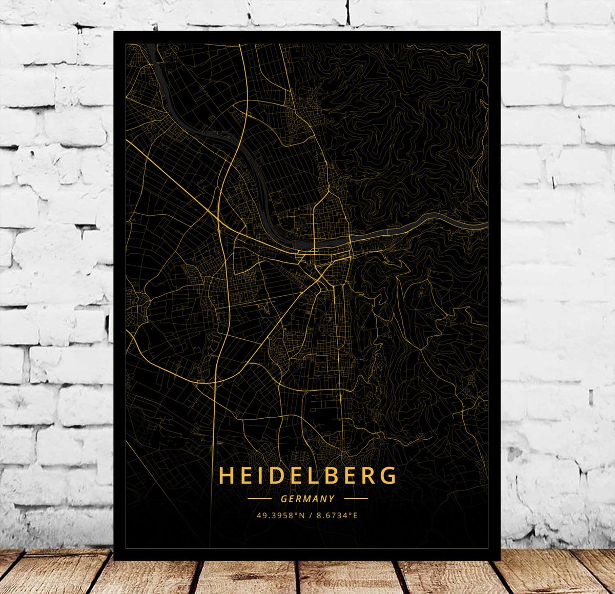 Modern Landscape Decorative Canvas Wall Art for Living Room - Flensburg Germany