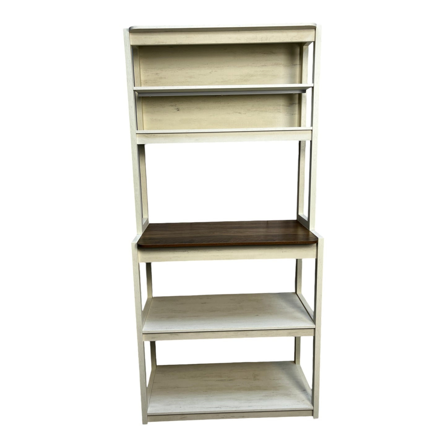 5-Layer White Kitchen Cabinet Rack for Storage & Organization