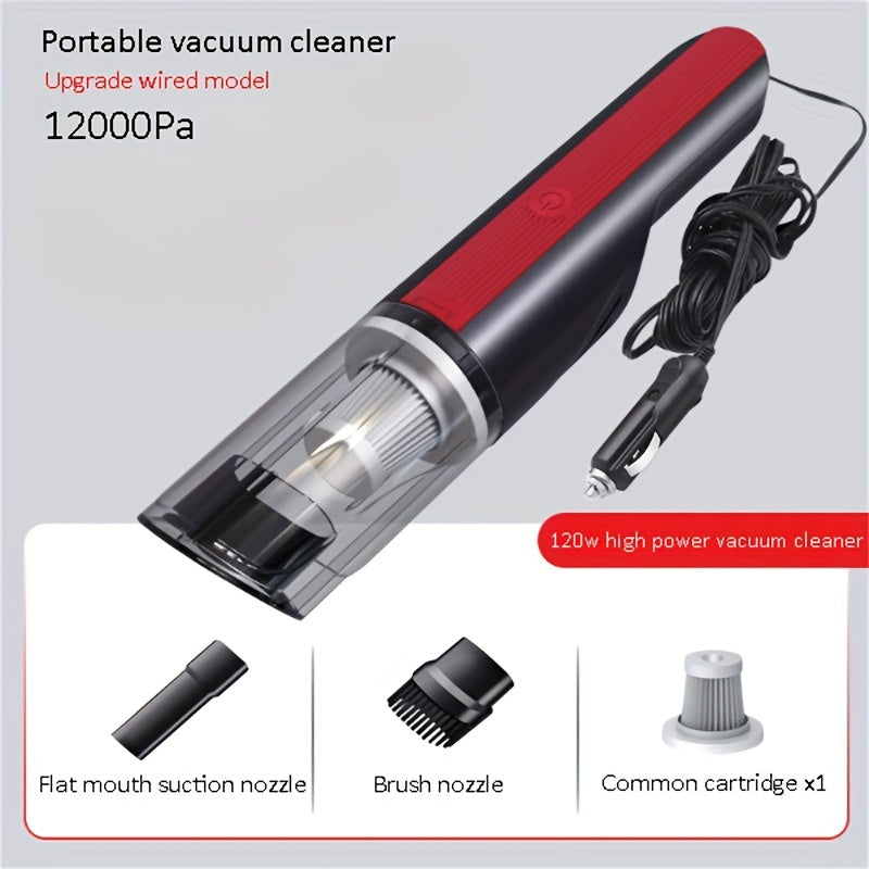 Car Vacuum Cleaner with Strong Suction Handheld Compact Rechargeable Home & Vehicle Use