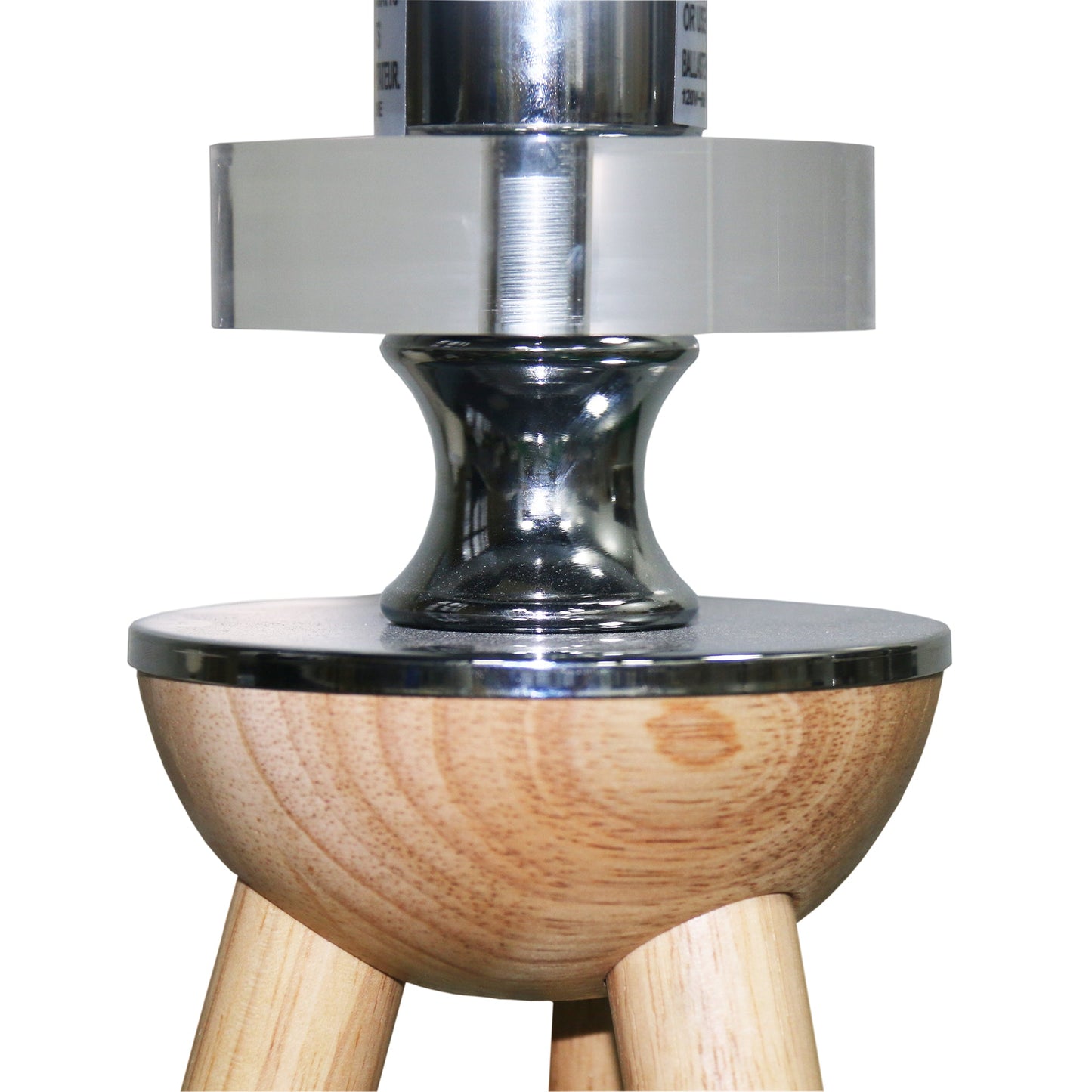 Tall Corner Floor Lamp - Energy Efficient LED Wooden Light - Brown