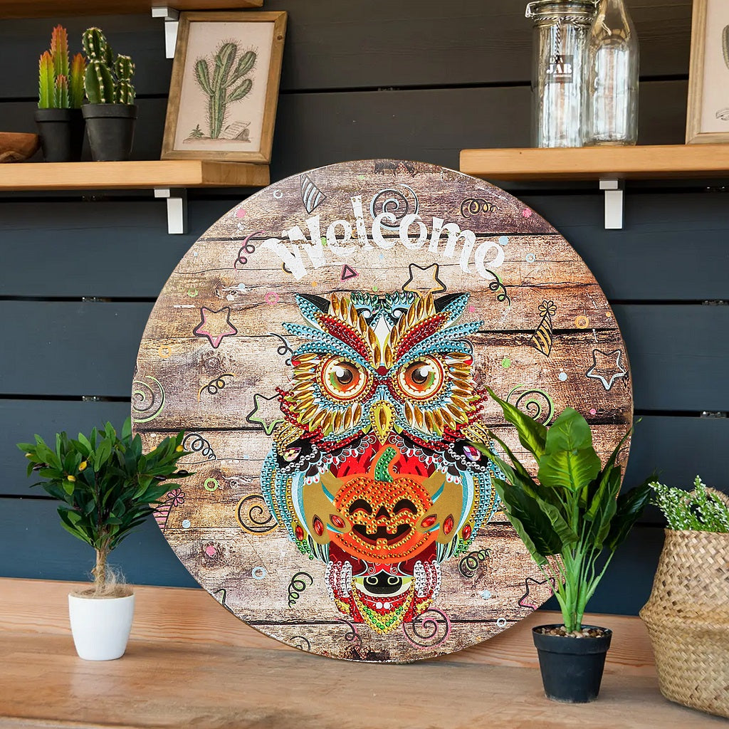 Luminous Iron Sheet Decoration Welcome Sign for Home & Garden