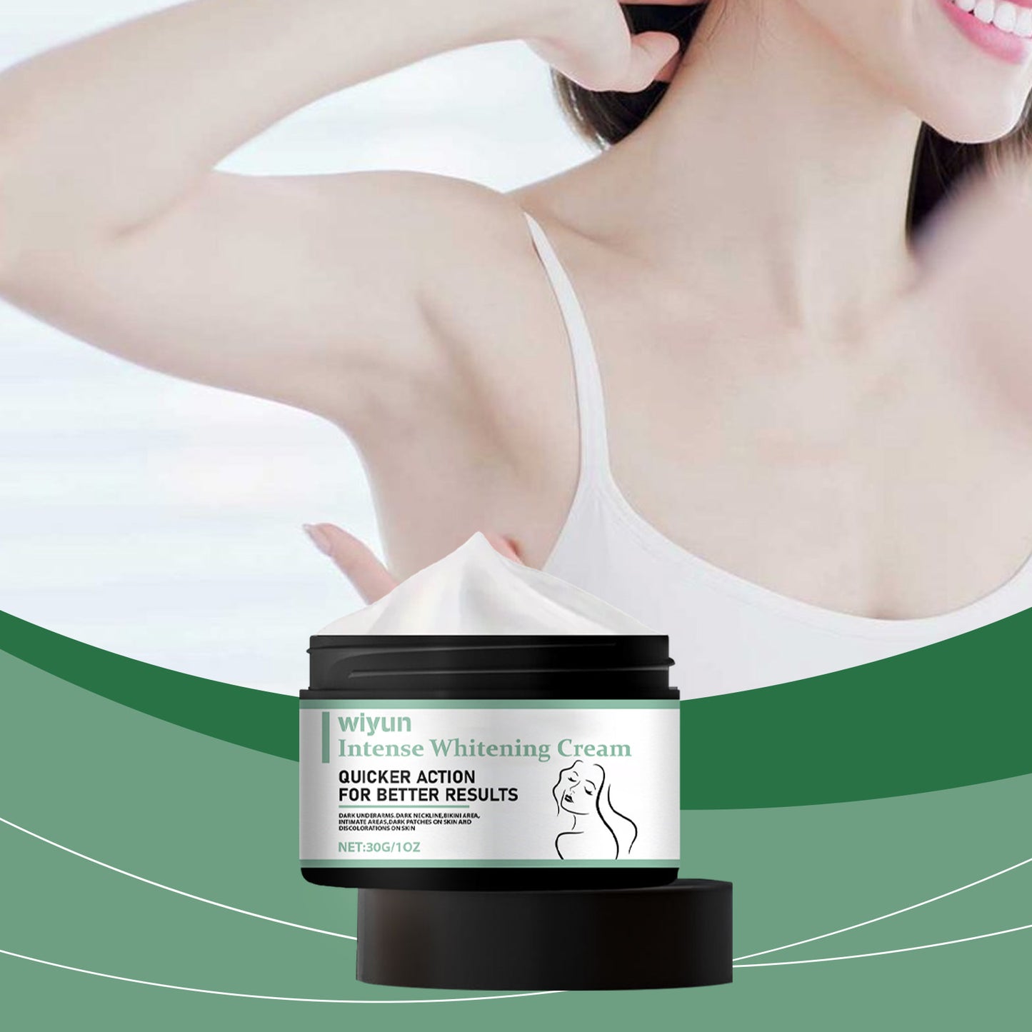 Neck Cream - Moisturizing & Brightening Formula for Skin Care, 30g