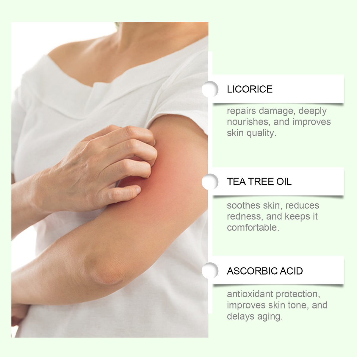 Mild Herbal Ingredients Moisturizing Comfortable Cool Skin Cream