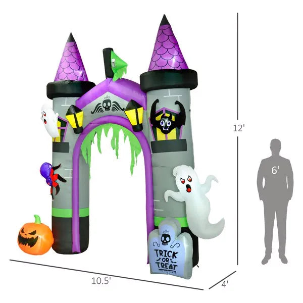 Inflatable Halloween Archway Decoration with LED Lights