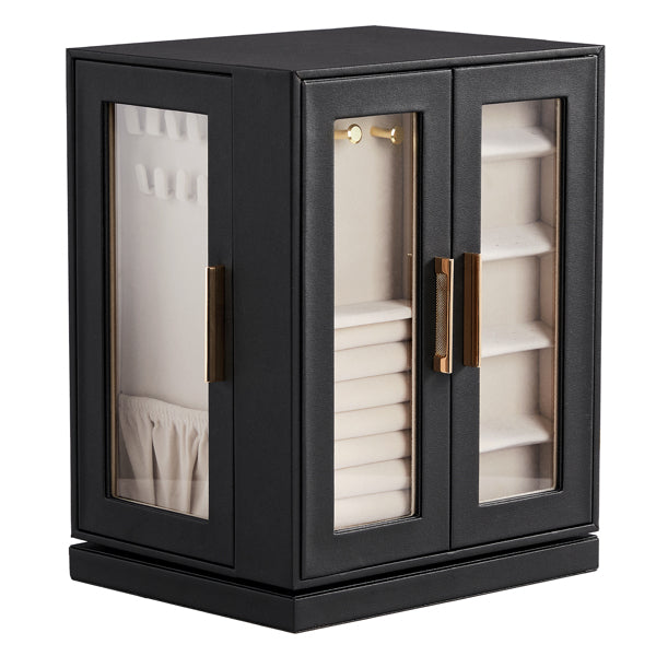 Four Sides With Storage, 5 Drawers That Can Rotate. Black Cabinet