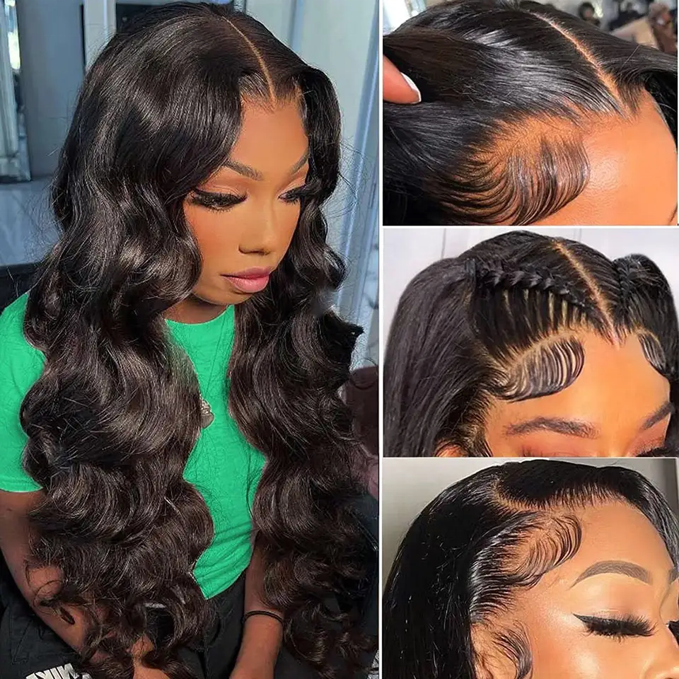 Human Hair Body Wave Lace Front Wig - 200% Density HD Lace Glueless
