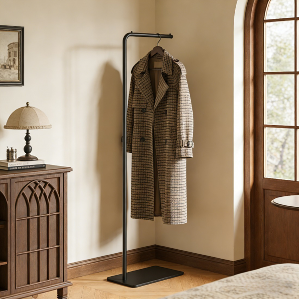 Heavy Duty Gold Metal Clothing Rack with Marble Base - Multipurpose Garment Hanger