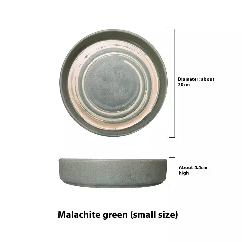 High-End Ceramic Dinner Plate - Creative Porcelain Tableware, 8-inch Round