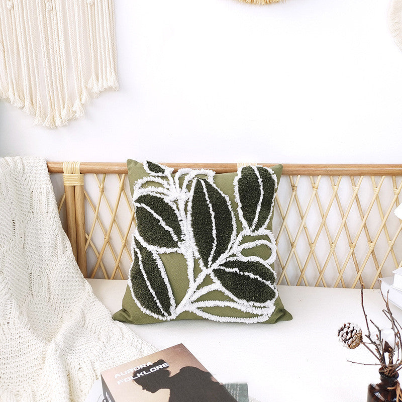 Bohemian Minimalist Tufted Pillow 45x45cm - Home Textile Decor