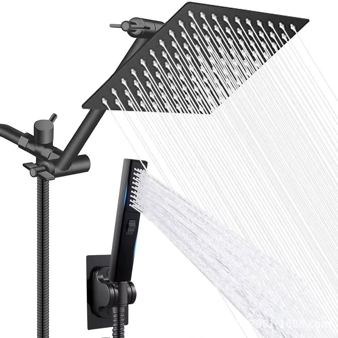 Pressurized Stainless Steel Shower Head Set with Multiple Spray Modes