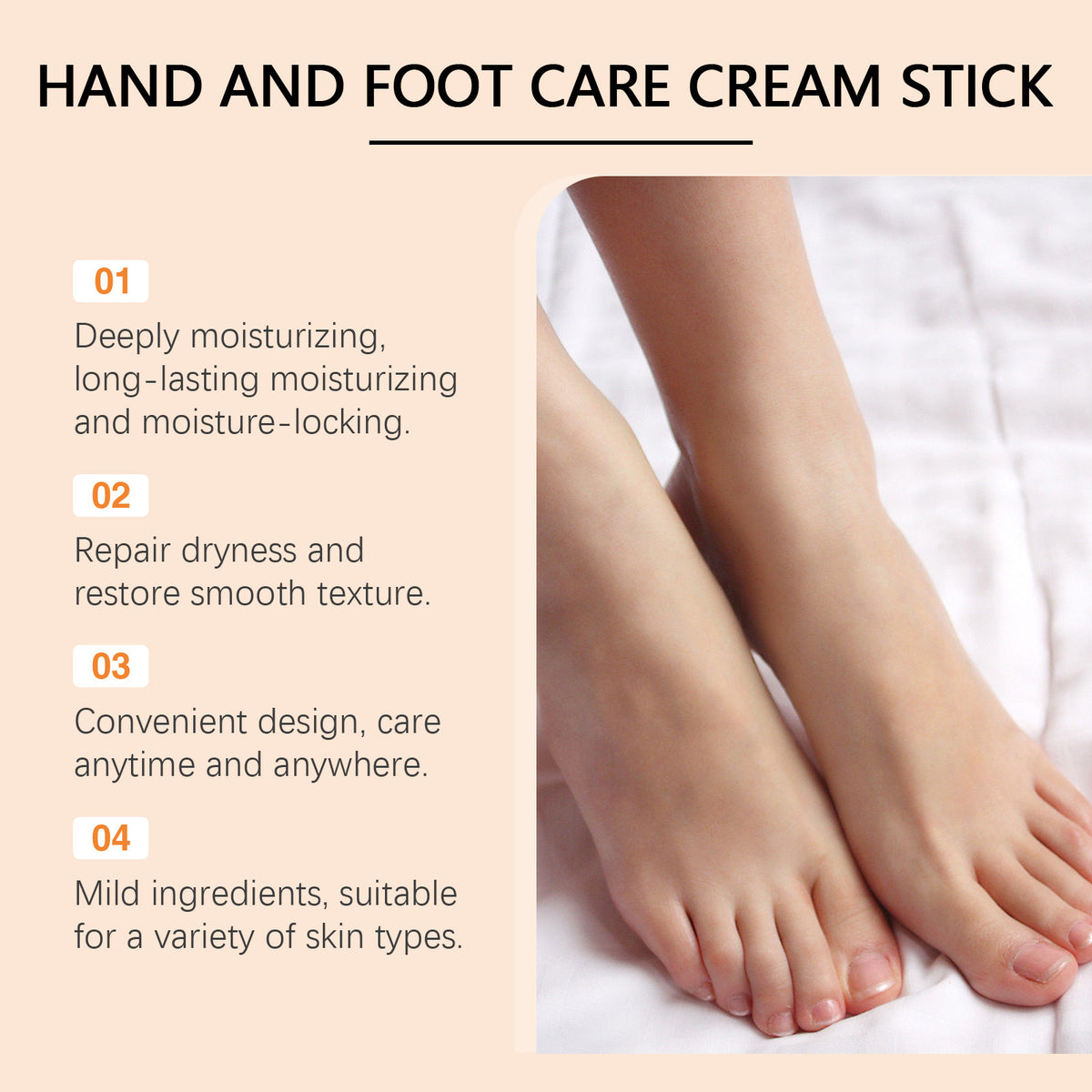 Nourishing, Hydrating And Moisturizing Hands Feet Neck Cream