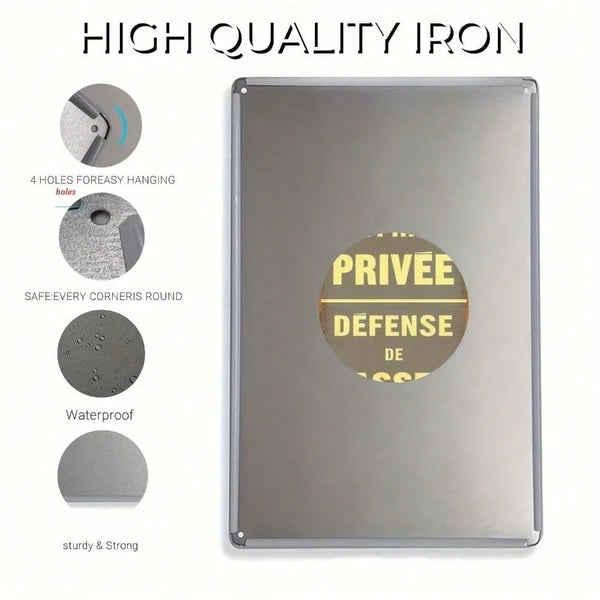 Metal Tin Sign Wall Decoration - 20 cm x 20 cm