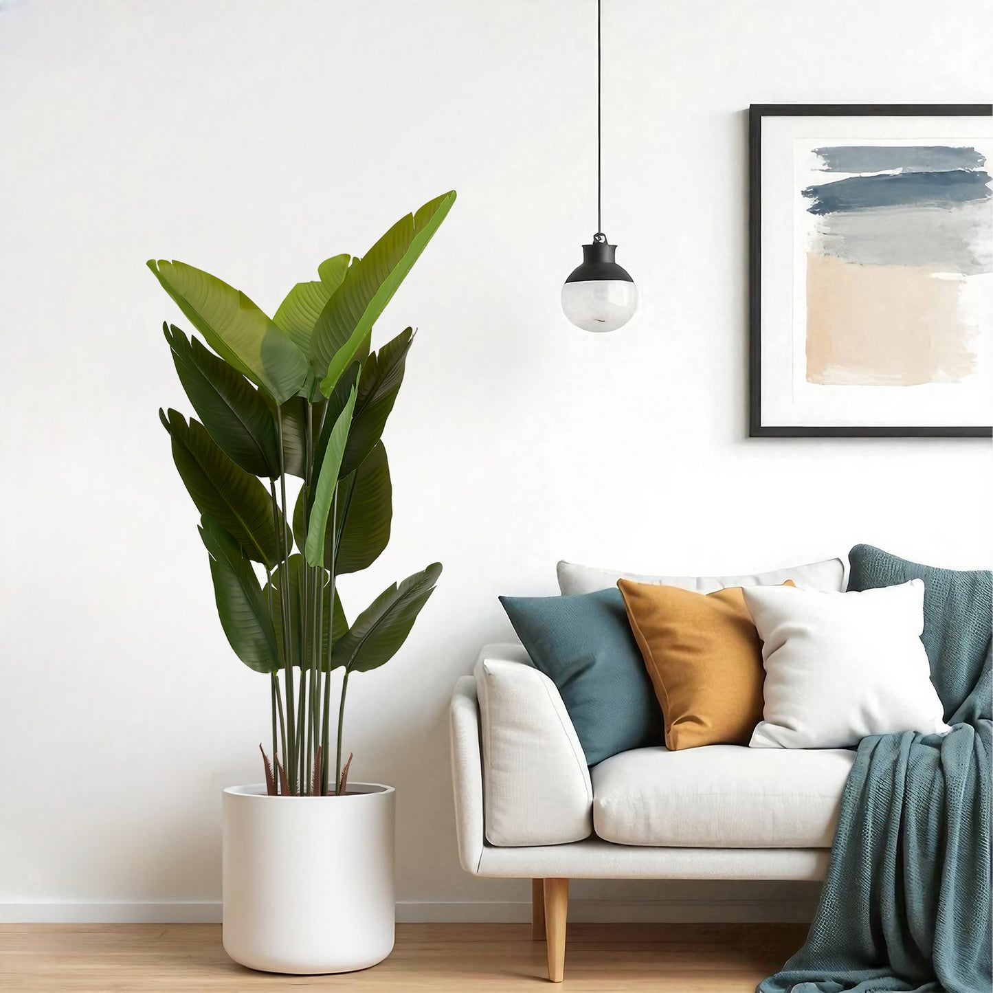 Artificial Bird of Paradise Plant - 5.2ft Faux Tropical Tree