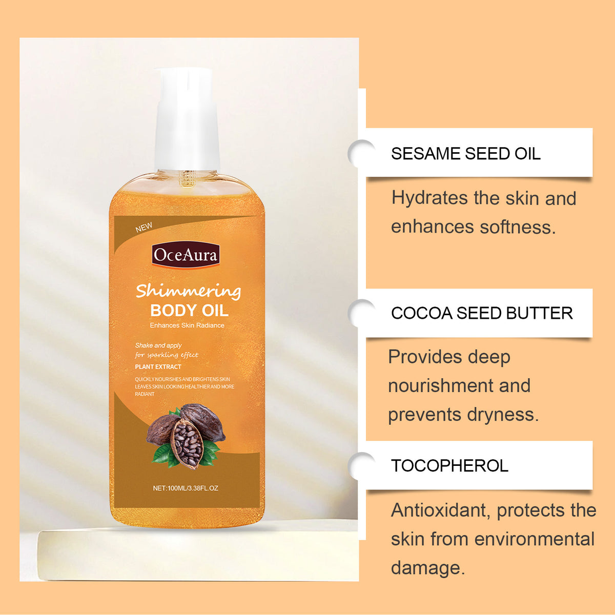 Moisturizing Body Oil 100ml - Jojoba & Vitamin E