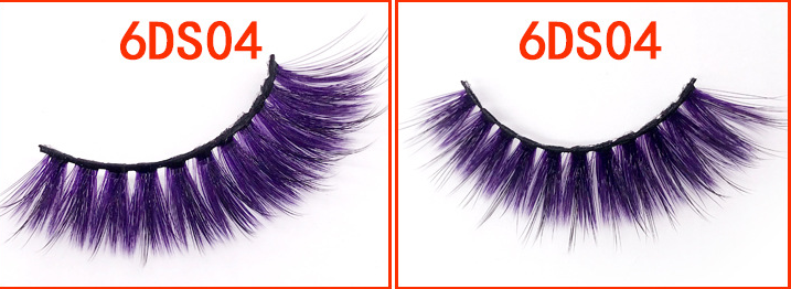 Gradient Color 6D Mink Fake Eyelashes with Variety Styles for Dramatic Eye Look