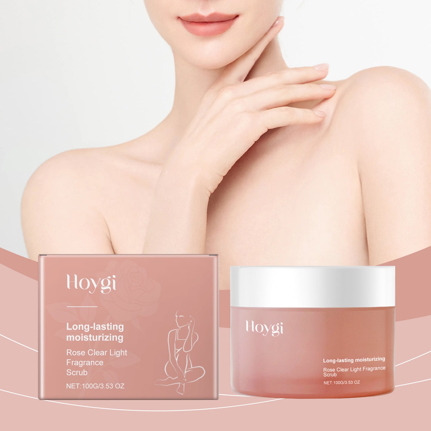 Rose Facial Scrub - Moisturizing Exfoliating Face Care Treatment (100g)