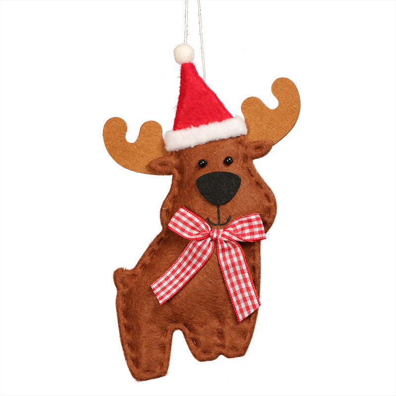 Christmas Reindeer Shape Pendant Set - Festive Holiday Decor