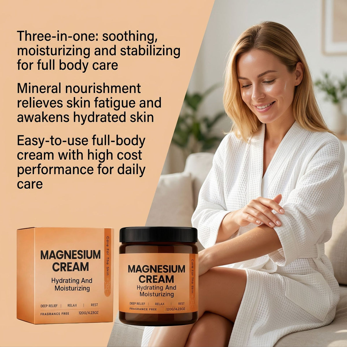 Magnesium Body Lotion - 120g Moisturizing Cream