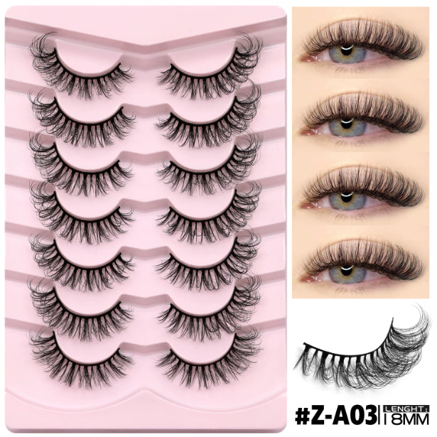 Natural False Eyelashes Without Eyeliner - Dense, Long Style, Multiple Variants