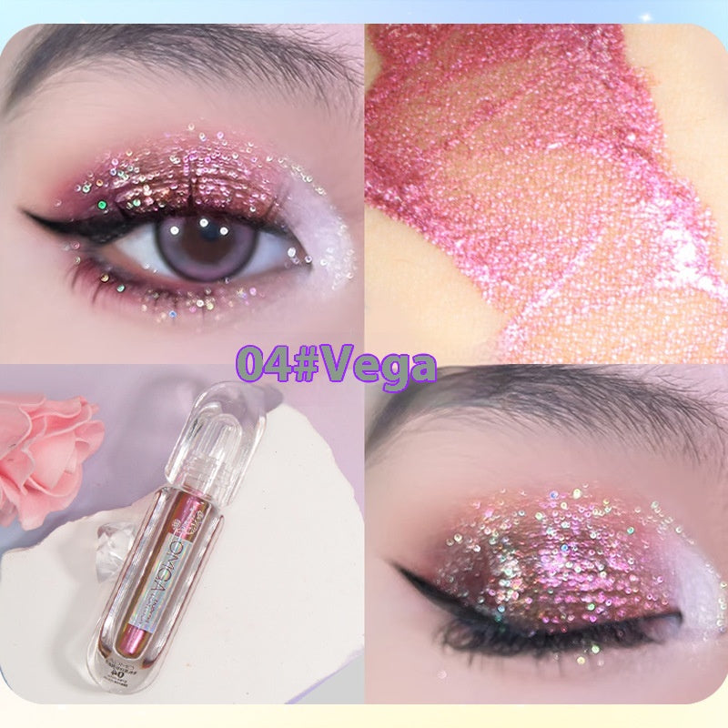 Liquid Glitter Eye Shadow Palette Multicolor Shine 3g - Pearlescent Finish