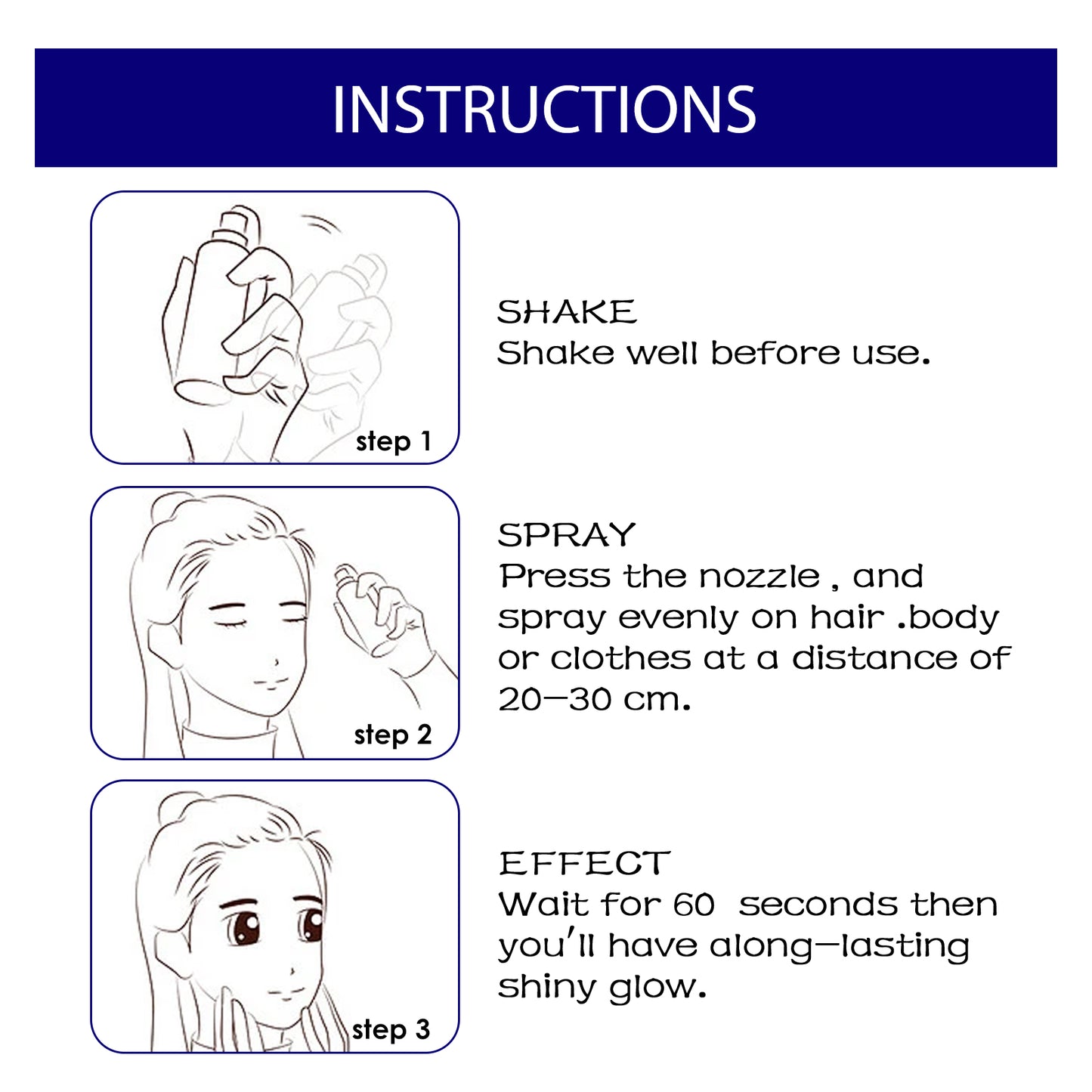 Brightening Glitter Spray for Hair & Body - 1 to 3 Pack