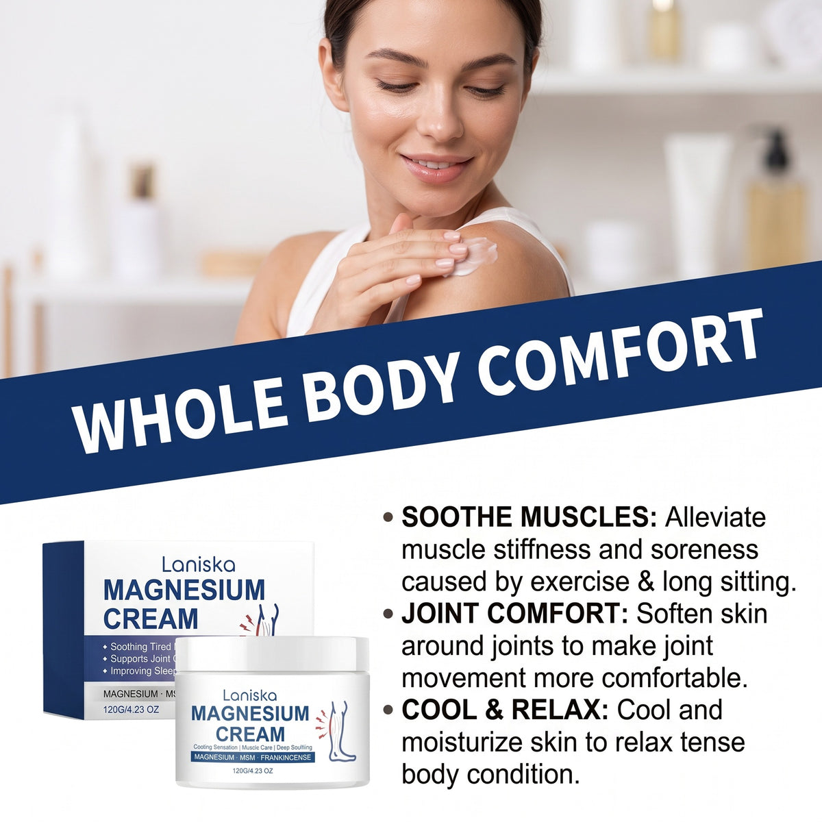 Magnesium Cream for Joint Relief - 120g
