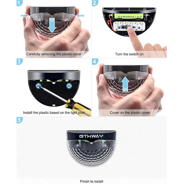 Solar Fence Lights - Efficient Outdoor Security Illumination