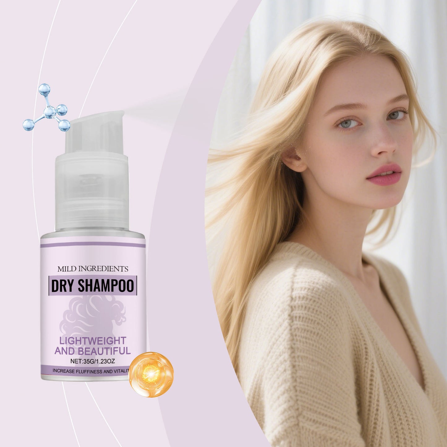 Wash-Free Hair Spray - 35g, Hair Styling & Hair Care Tool