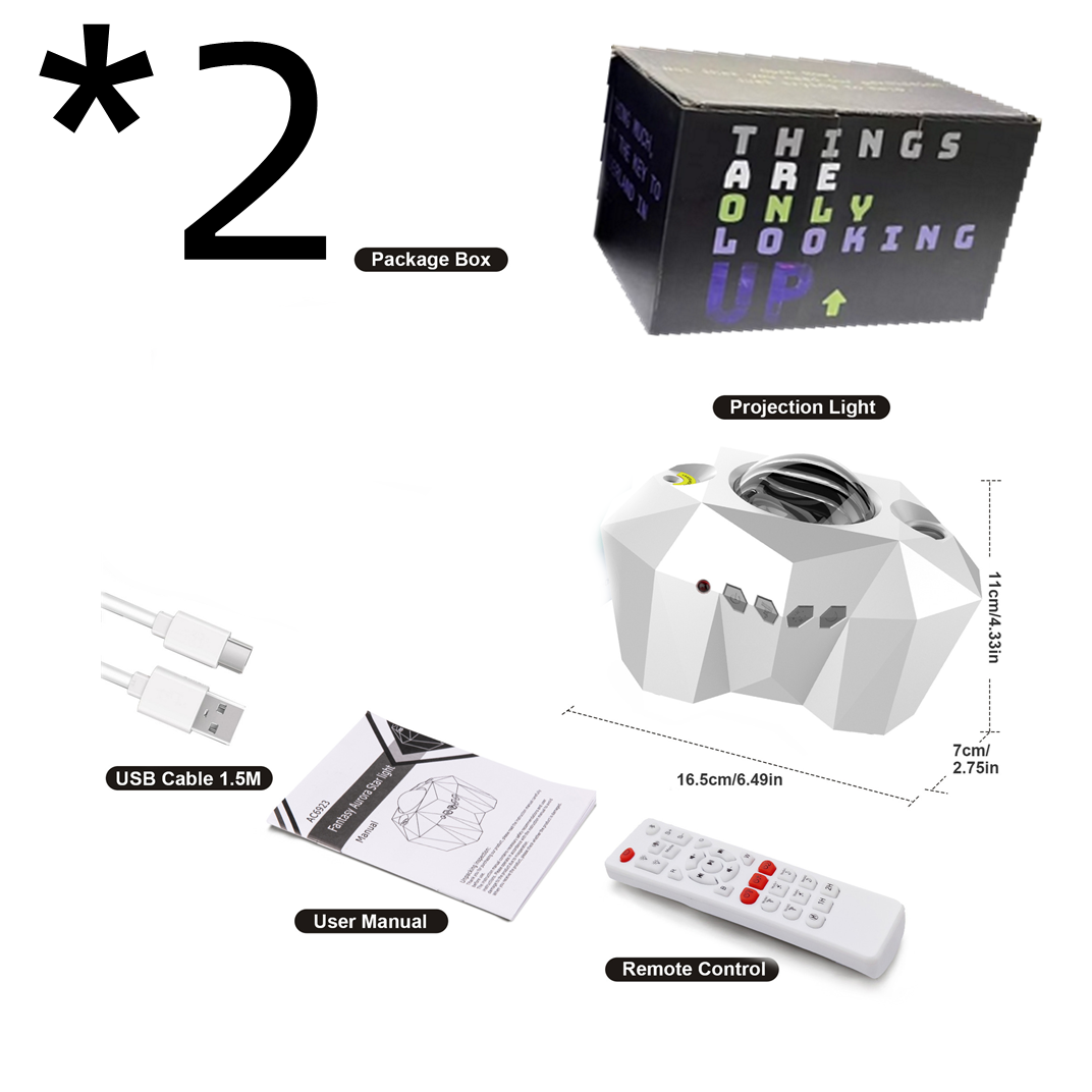Bluetooth Water Pattern Ocean Star Projector Lamp with Music Remote Control