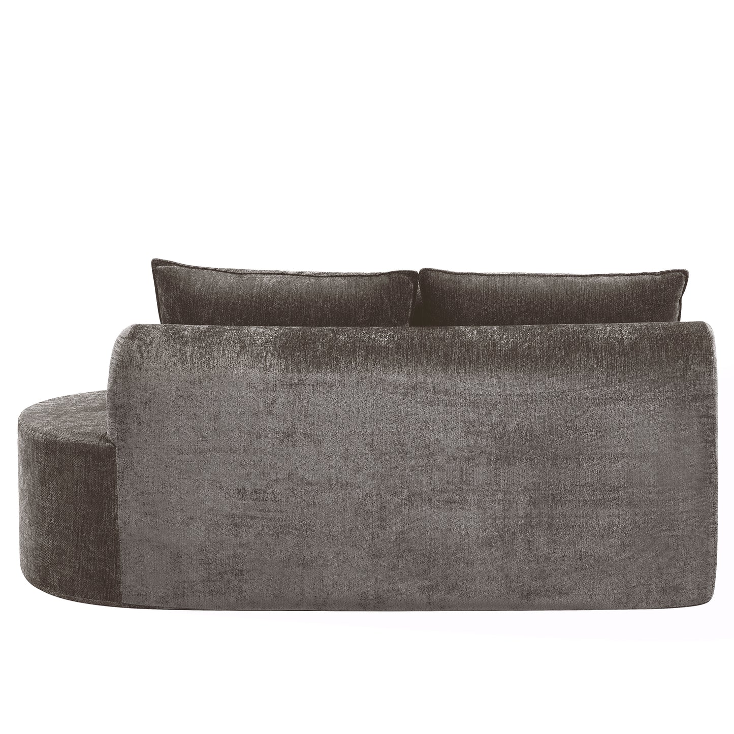 138.6 Modern Curved Modular Sectional Sofa With High-Density Fully