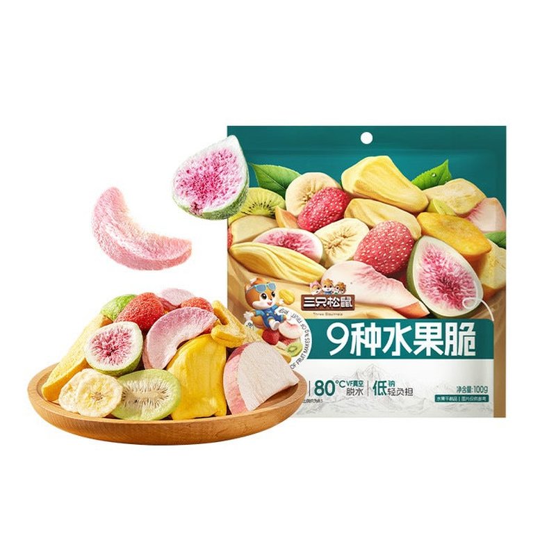Freeze-Dried Fruit Mix Crisps - Ready-to-Eat Snack 100g