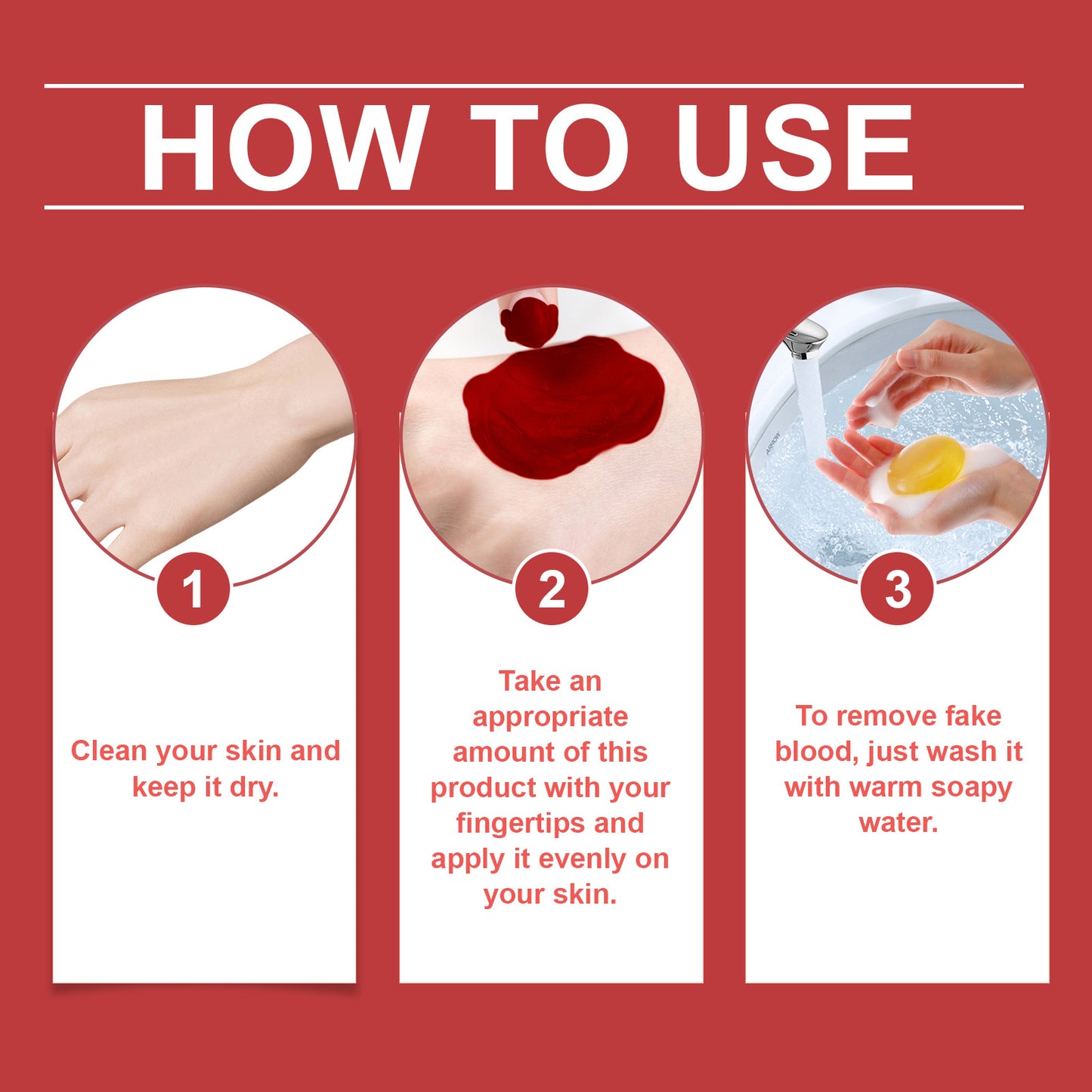 Realistic Fake Blood Gel for Halloween Cosplay - 50g