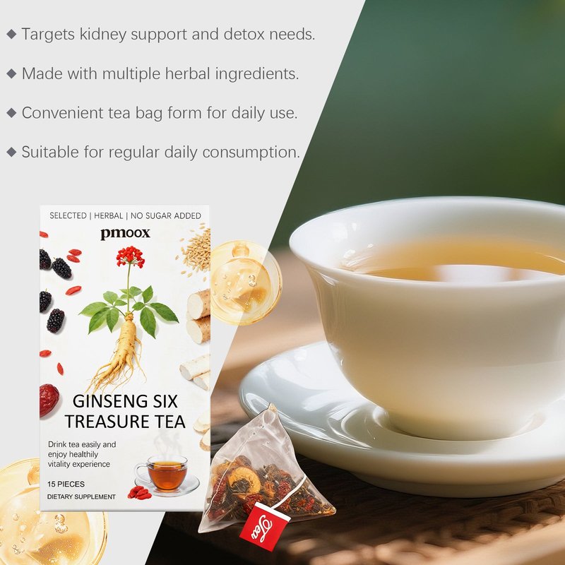 Healthy Tea Bags - 15 Count Mulberry Ginseng Blend