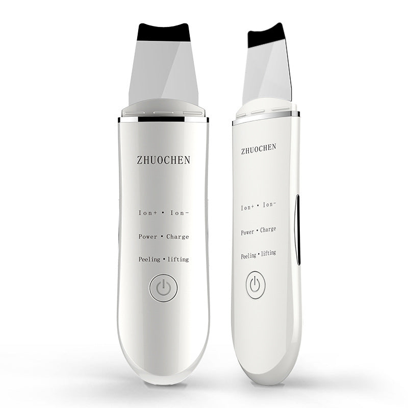 Ultrasonic Skin Cleansing Device for Blackhead & Pore Removal - White