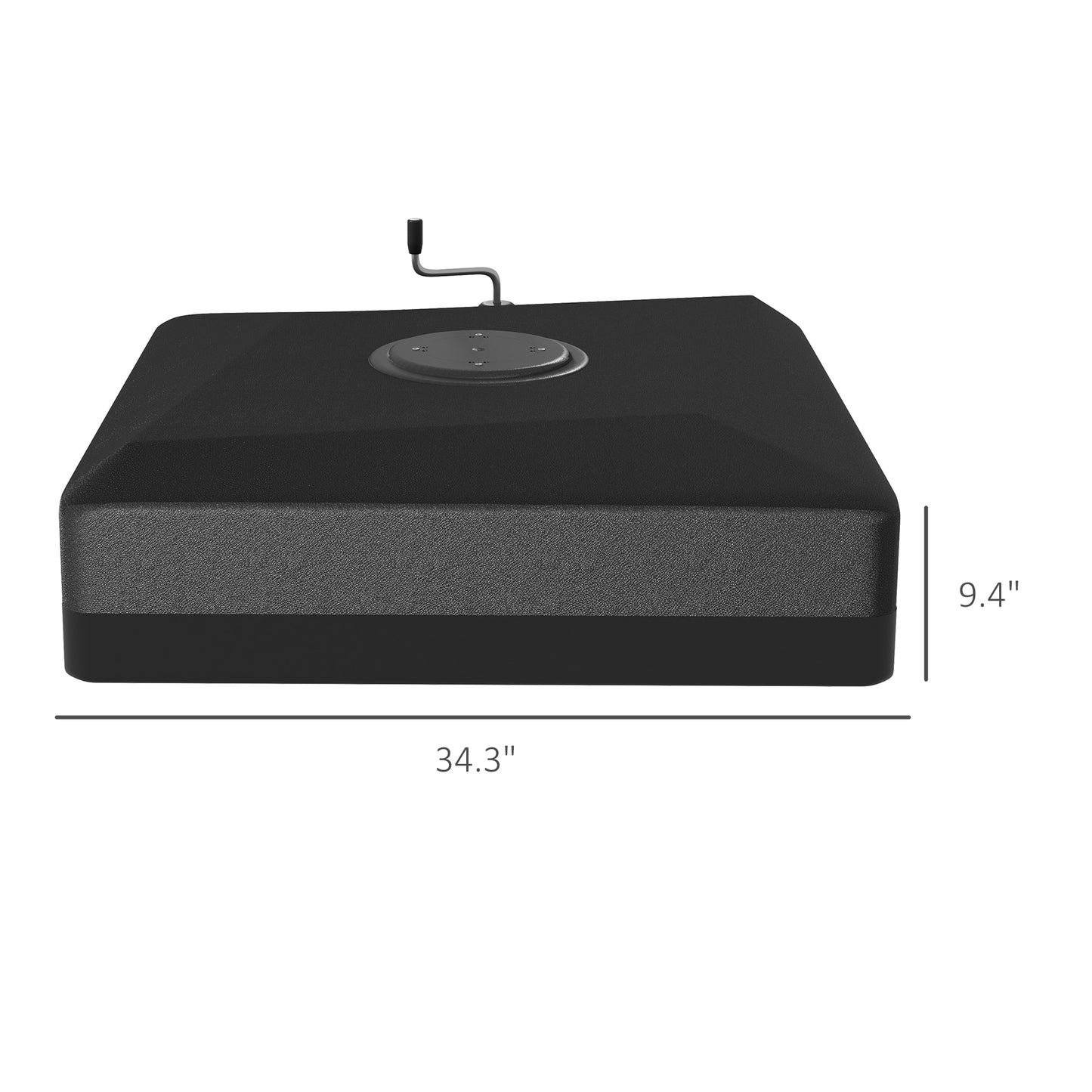 Fillable Umbrella Base for 84D-110V02 Cantilever Umbrella - Black